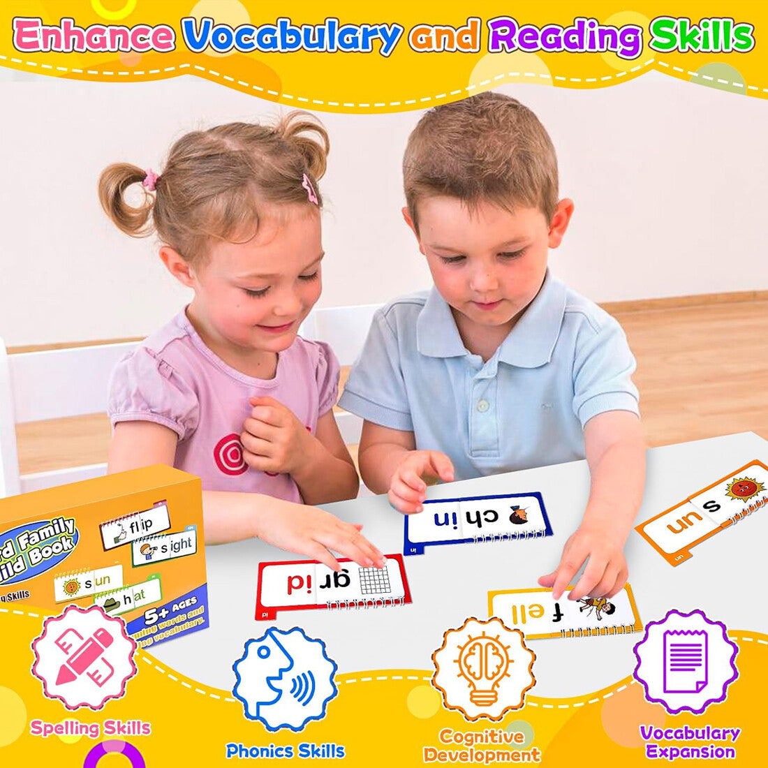 NEW 30 Read And Rhyme Flip Books,Word Families Flash Cards, Sight Word Flash Cards UK