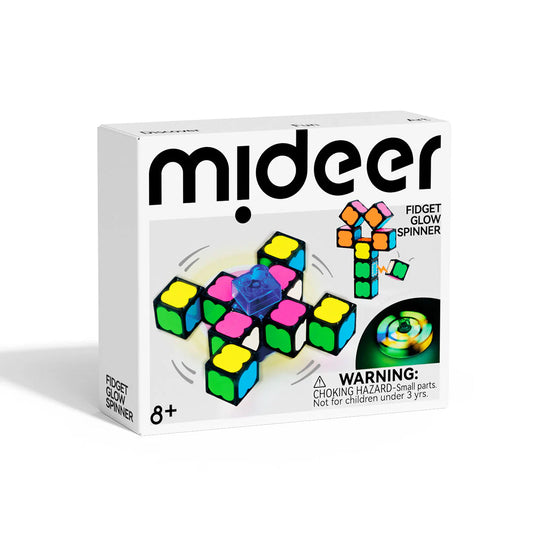 Fidget Glow Spinner – Light Up Puzzle Spinner for Kids