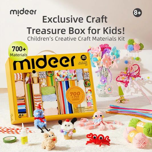 Creative Craft Materials Box – 700+ Piece DIY Art & Craft Kit for Kids