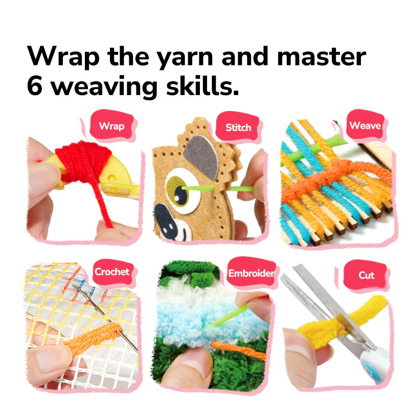 Mideer Knit & Stitch Magic Box – DIY Yarn Craft Kit for Kids