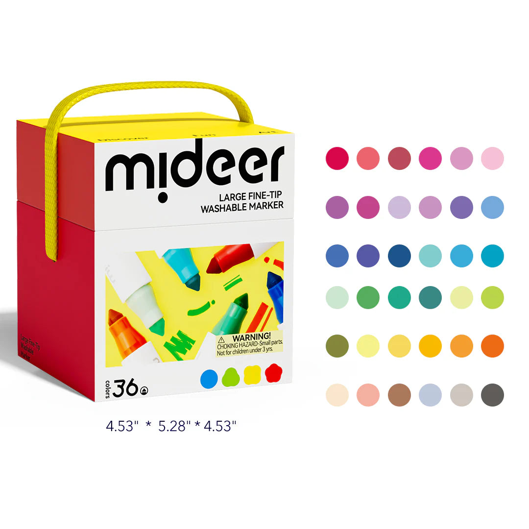 Washable Markers Set – 36 Colors