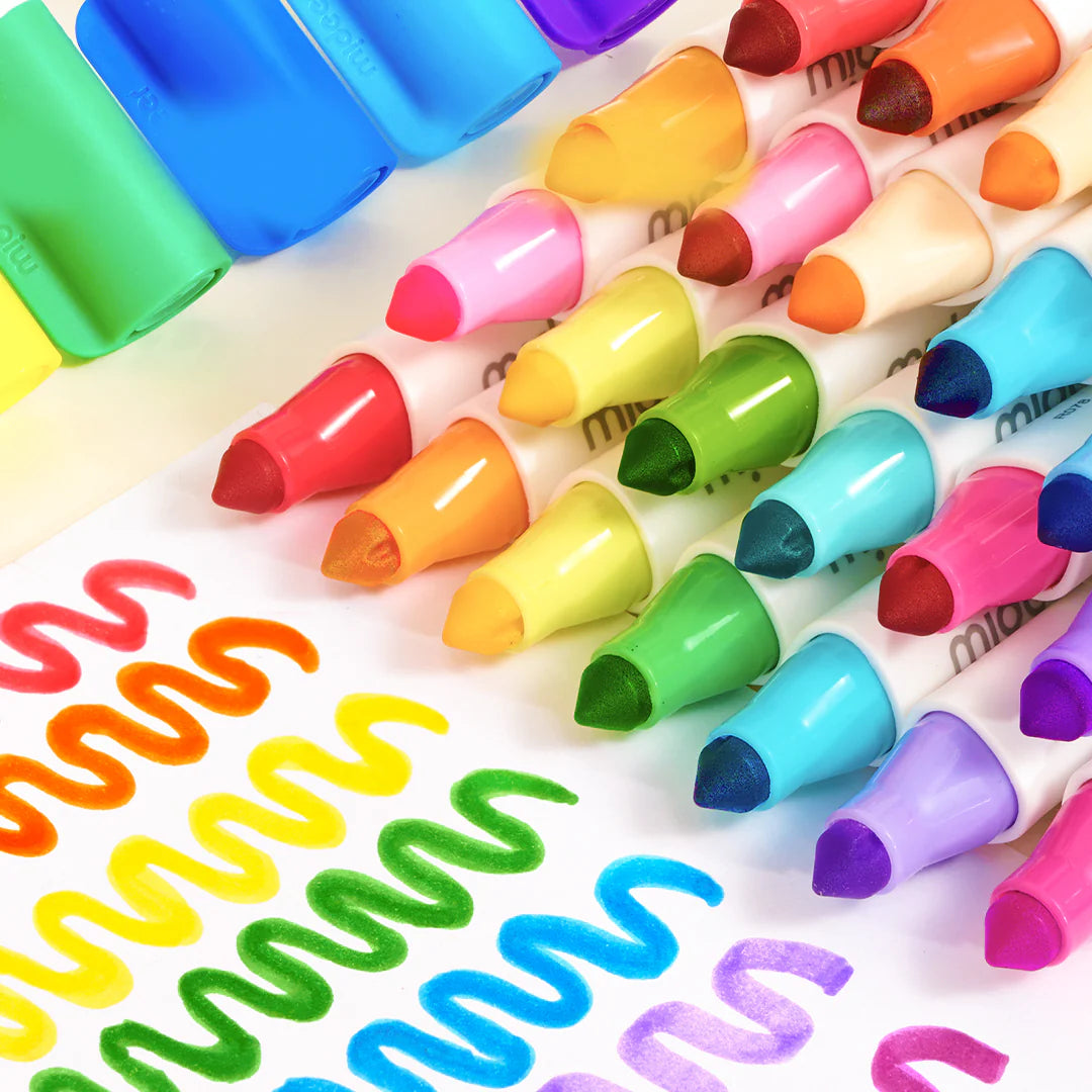 Mideer Washable Markers Set – 24 Colors