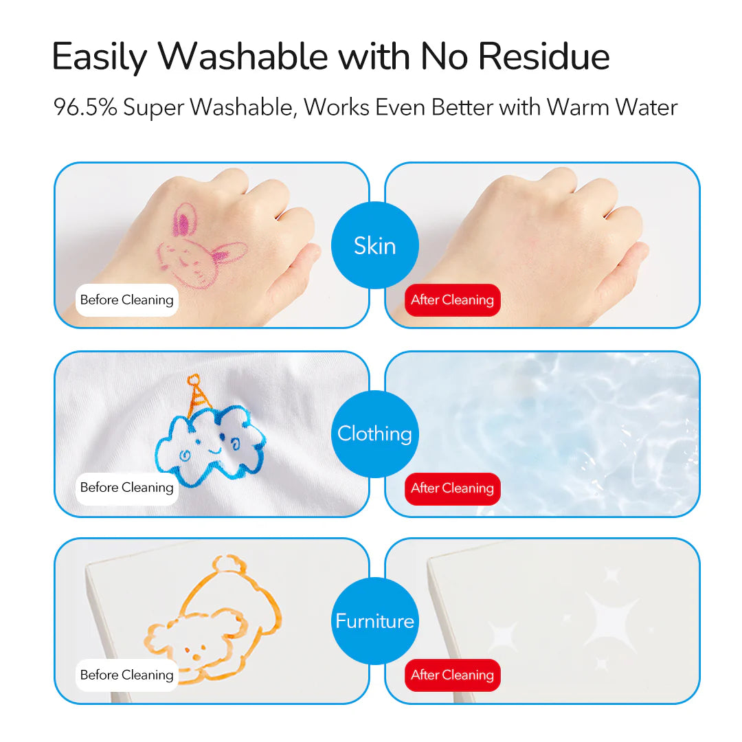 Mideer Washable Markers Set – 24 Colors