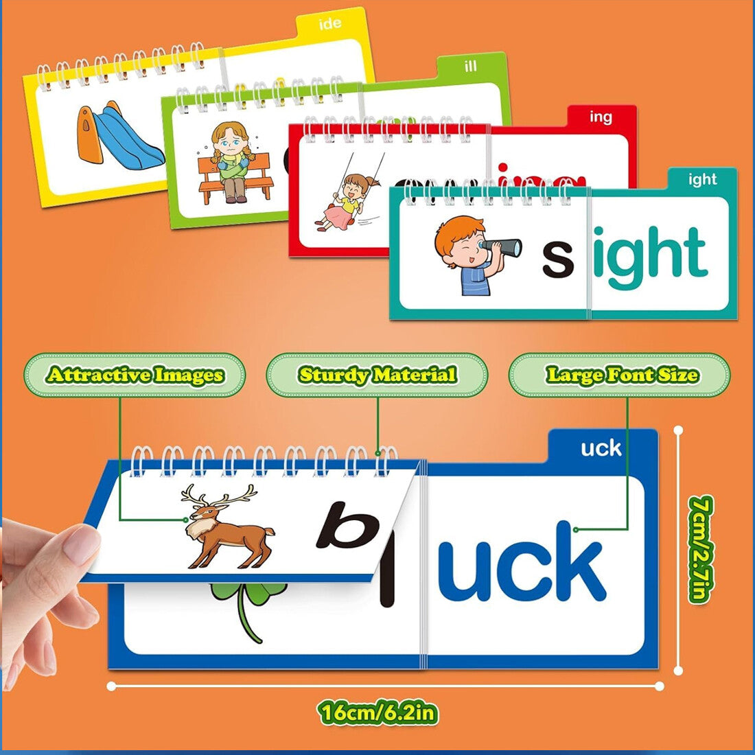 NEW 30 Read And Rhyme Flip Books,Word Families Flash Cards, Sight Word Flash Cards UK