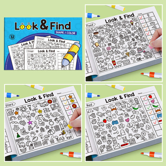 Childrens Coloring Book Workbook Pencil Drawing