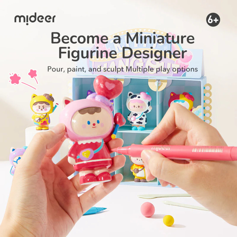 Mideer Plaster Artisan Art Kit – Paint Your Own Creative Craft Set