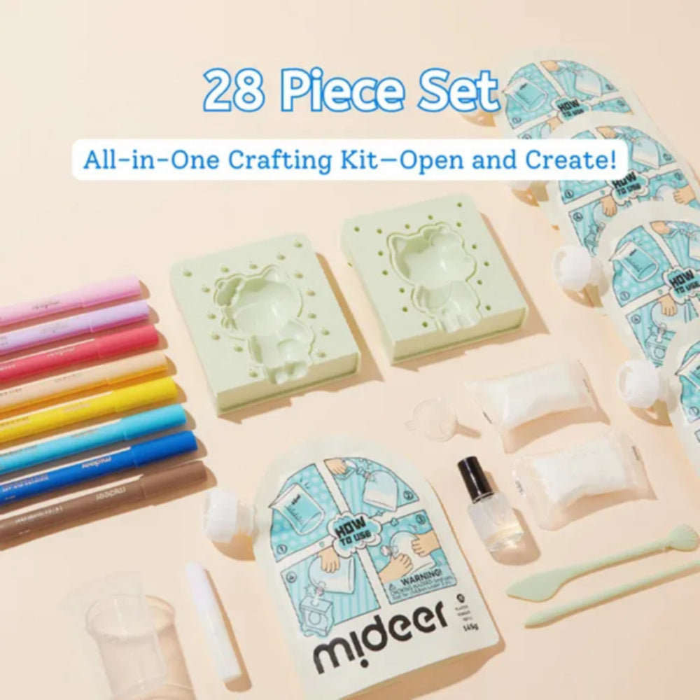 Mideer Plaster Artisan Art Kit – Paint Your Own Creative Craft Set