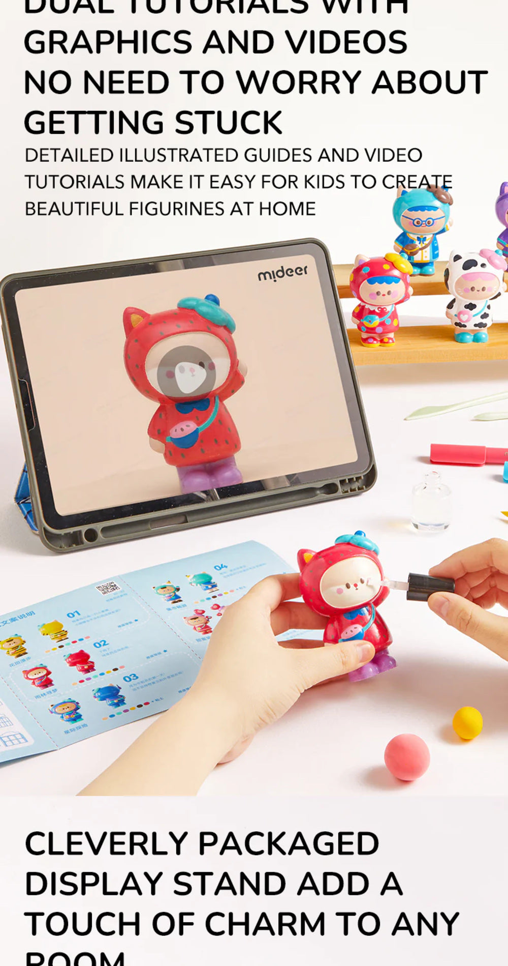 Mideer Plaster Artisan Art Kit – Paint Your Own Creative Craft Set