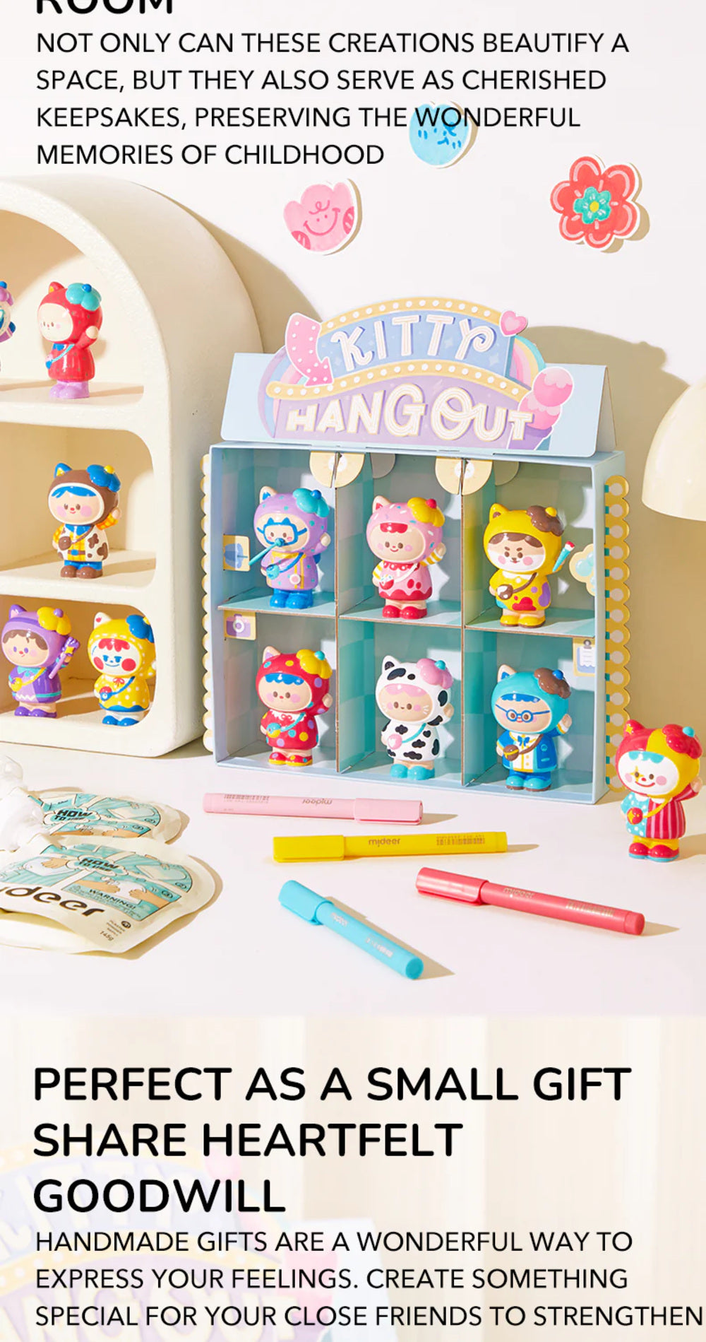 Mideer Plaster Artisan Art Kit – Paint Your Own Creative Craft Set