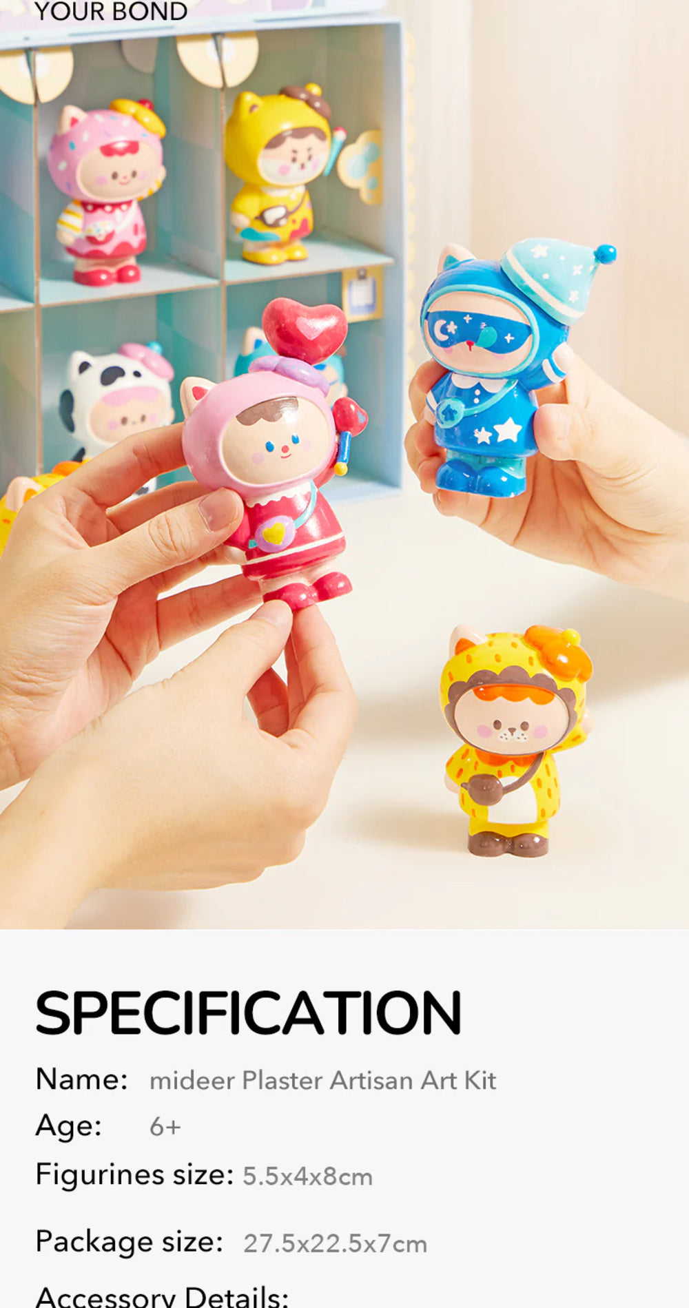 Mideer Plaster Artisan Art Kit – Paint Your Own Creative Craft Set