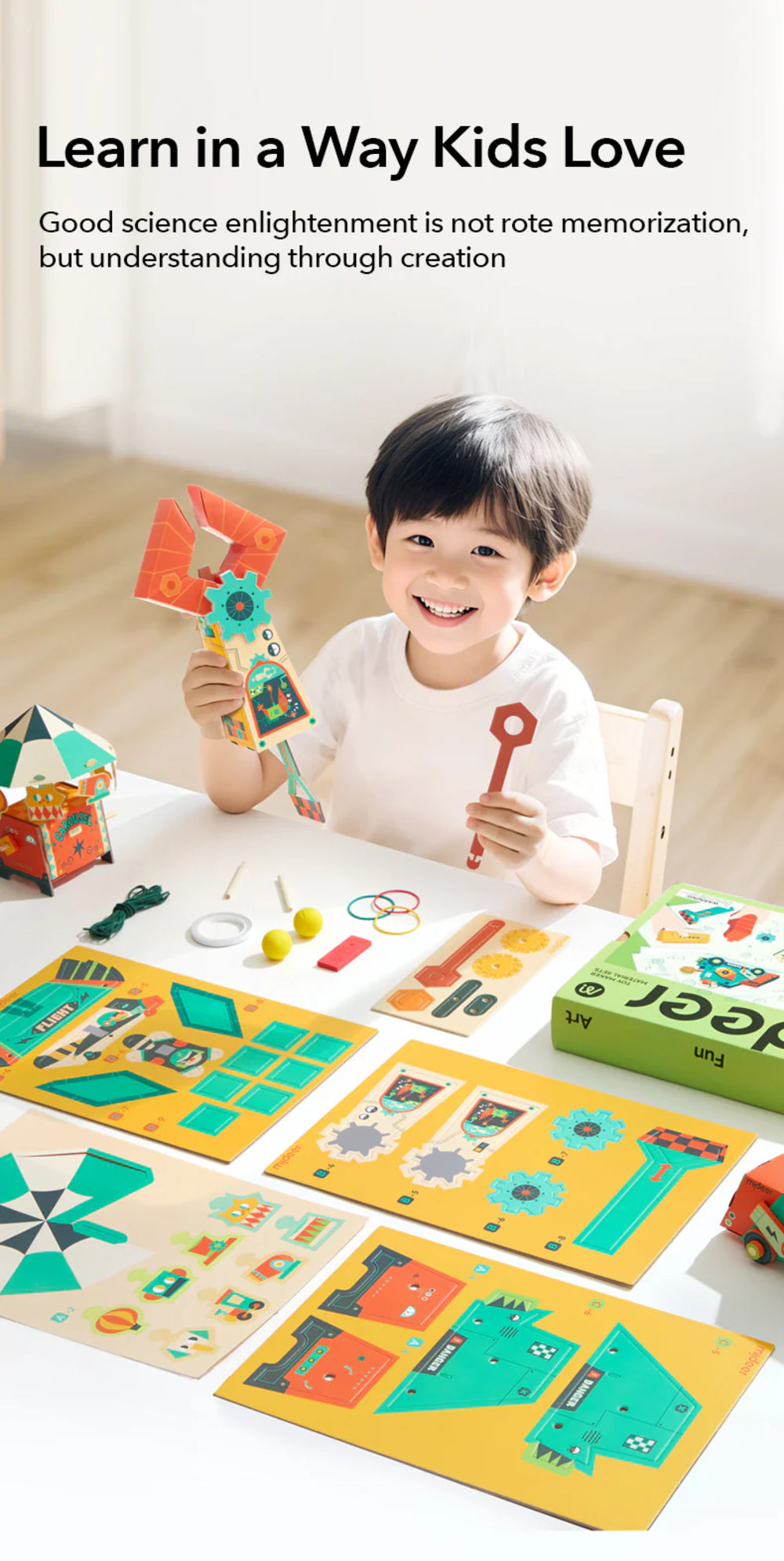 Mideer Optical Science Craft Kit – STEM DIY Learning Set for Kids
