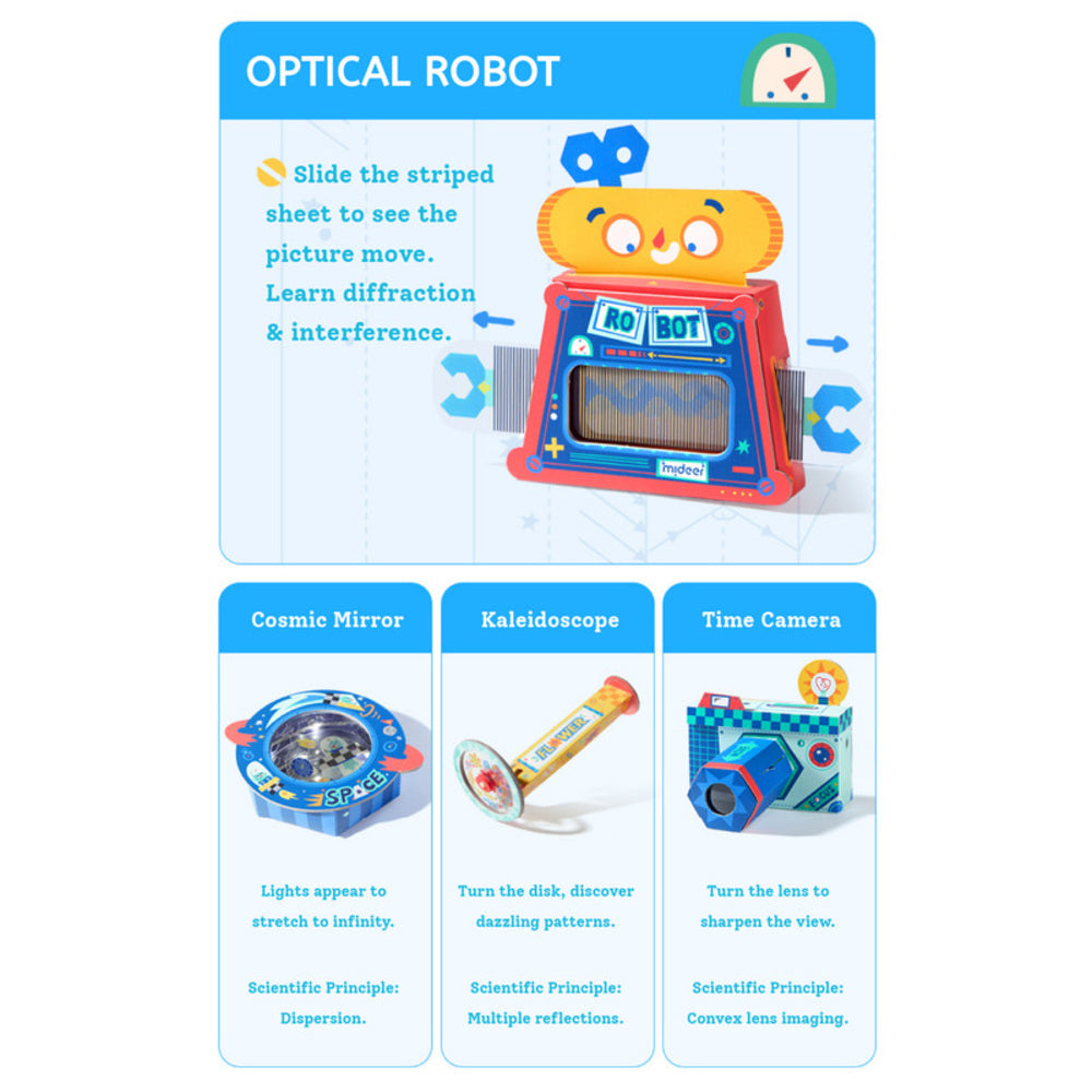 Mideer Optical Science Craft Kit – STEM DIY Learning Set for Kids
