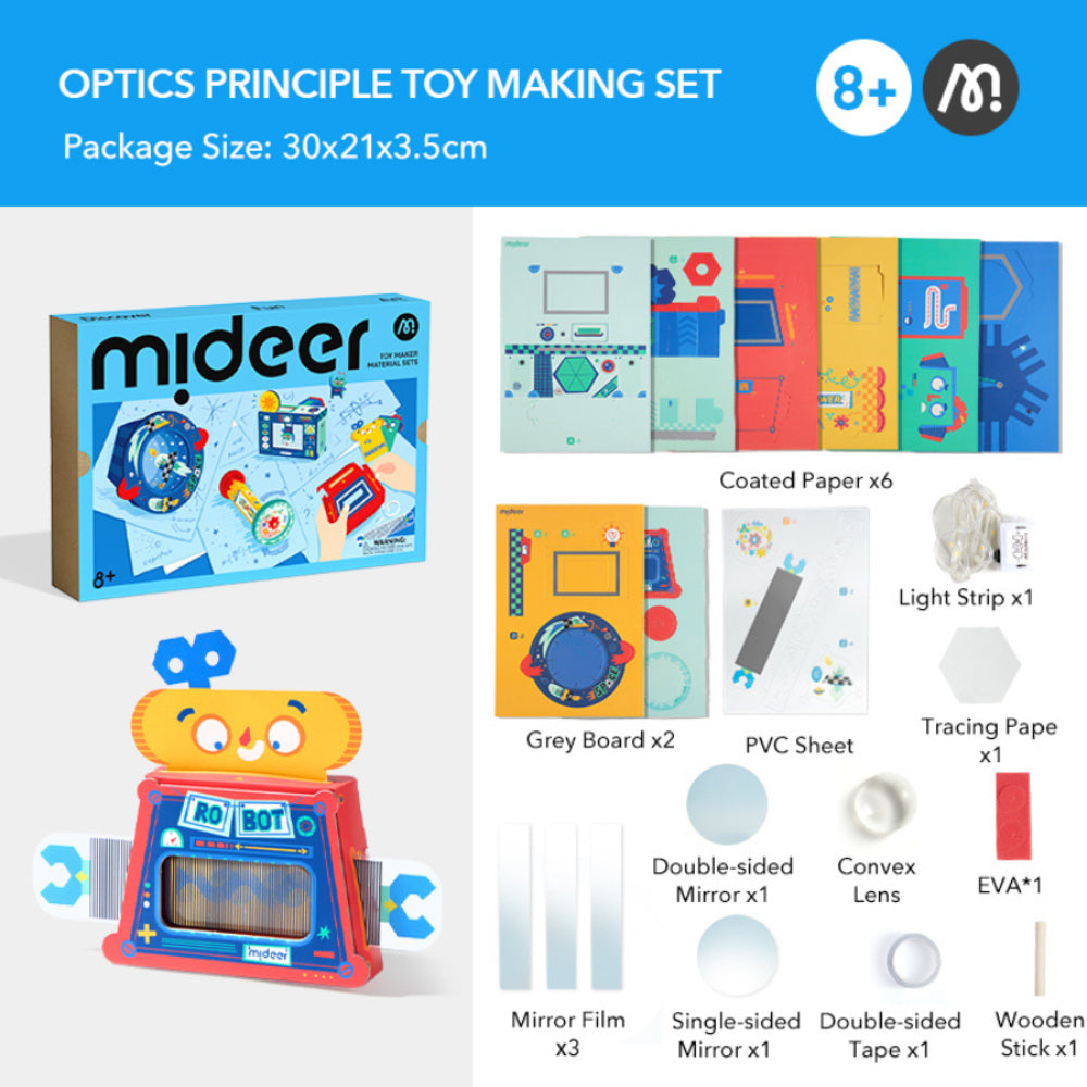 Mideer Optical Science Craft Kit – STEM DIY Learning Set for Kids