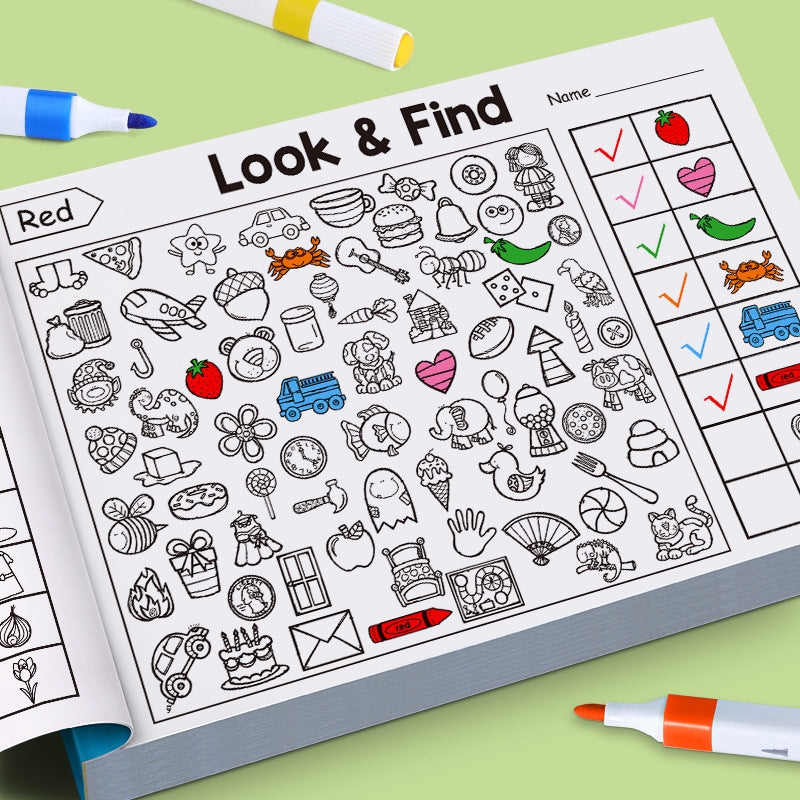Childrens Coloring Book Workbook Pencil Drawing