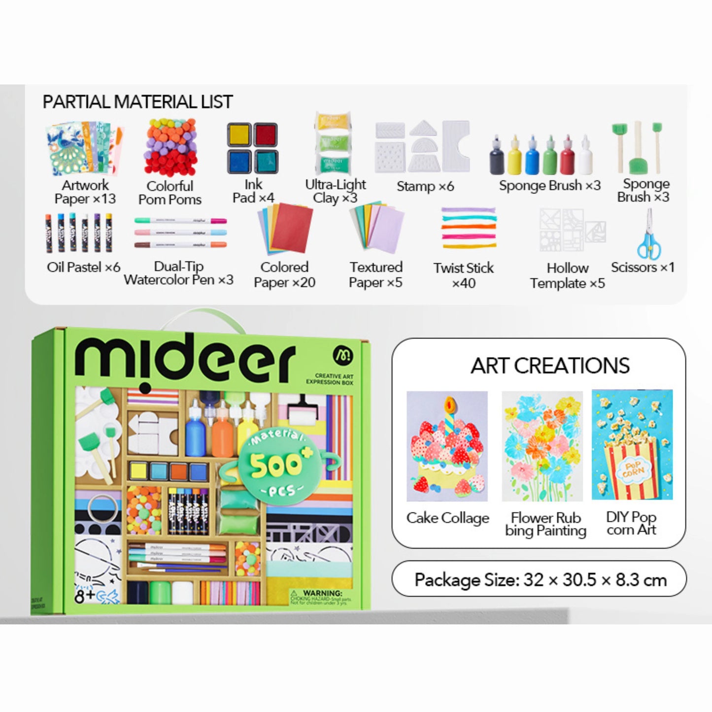 Creative Art Expression Box – 500+ Piece DIY Craft Kit for Kids