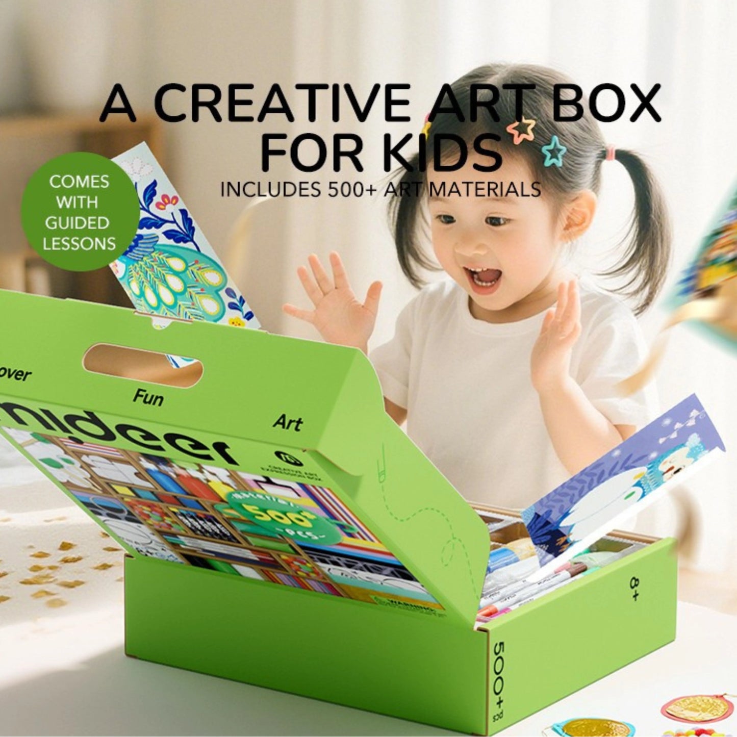 Creative Art Expression Box – 500+ Piece DIY Craft Kit for Kids