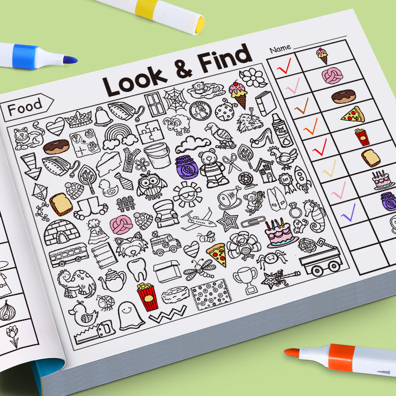 Childrens Coloring Book Workbook Pencil Drawing